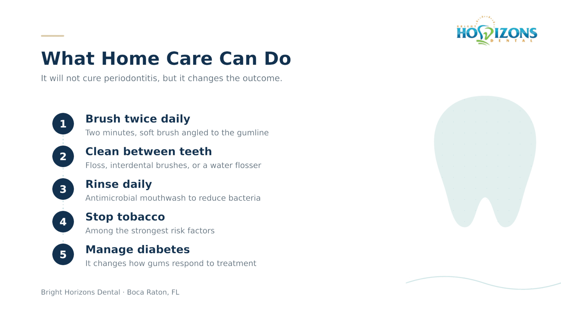 Tips for treating periodontitis at home